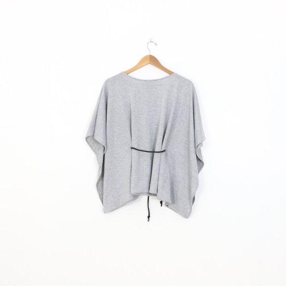 *Le Chateau Grey Belted Poncho - Picture 6 of 6